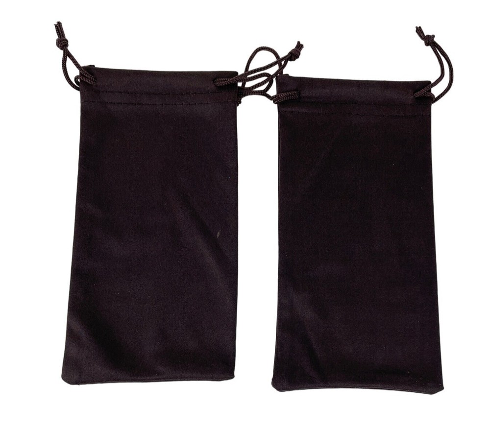 Faguma Sunglasses Brown Drawstring Dust Pouch Bag Empty