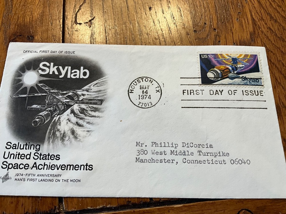 1974 FDC Skylab Houston Tx Art Craft cachet