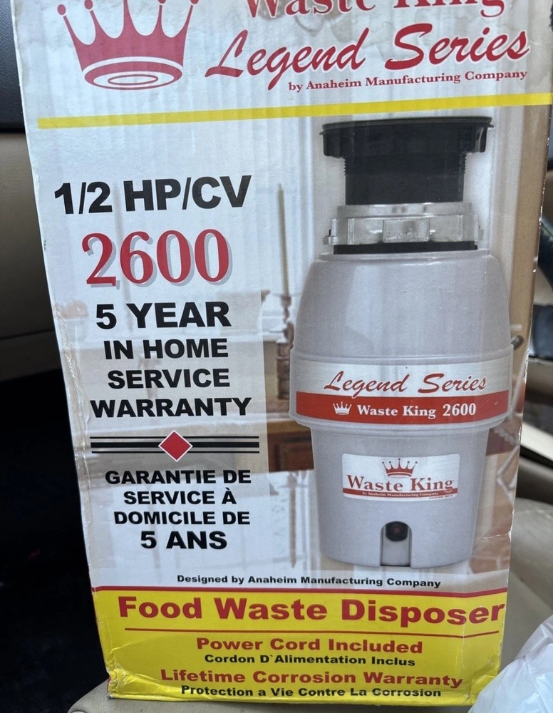 Waste King 2600 Legend Series 1/2 HP