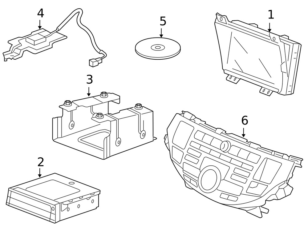 Genuine Honda Navigation Unit 39546-TE0-A22