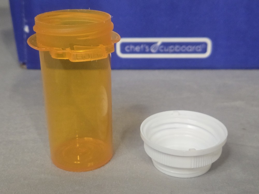 35 Empty Amber Colored Pill Bottles (Same Size) Arts & Crafts