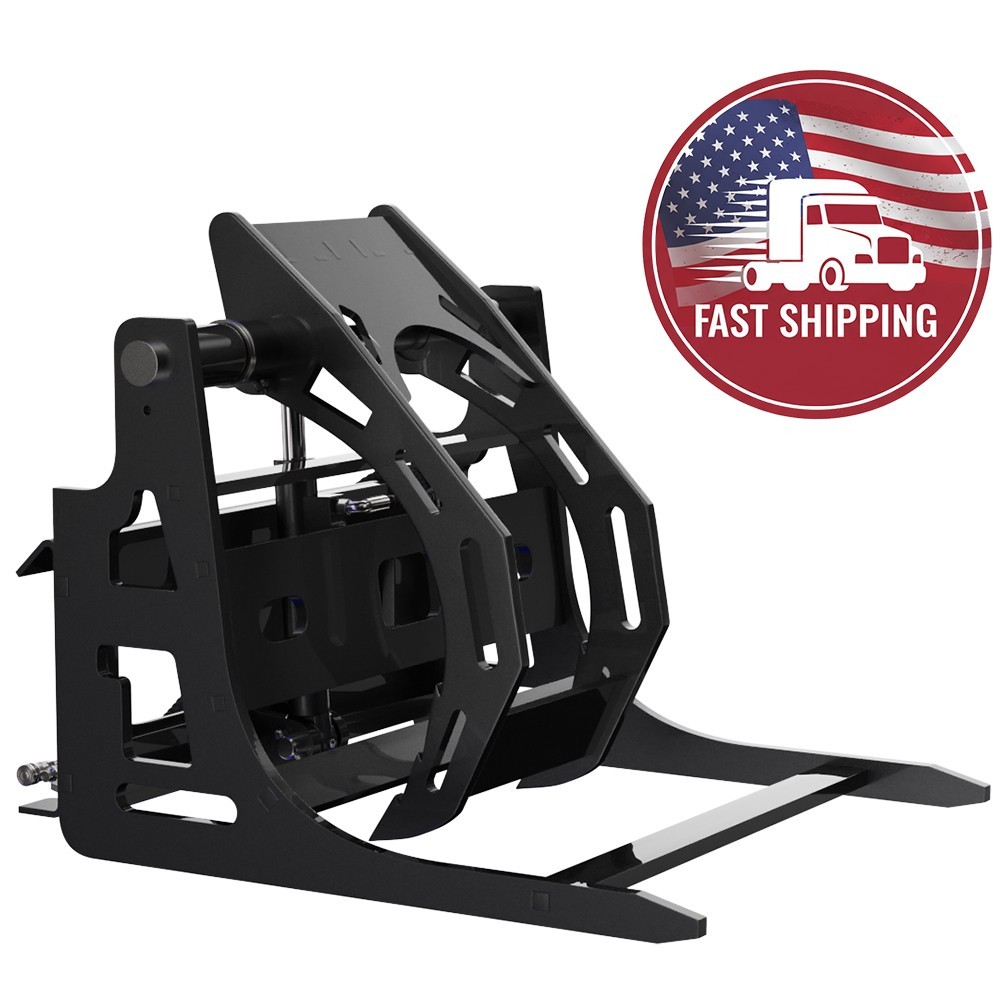 FREE SHIP Grapple for Mini Skid Steer Loader Attachment Hydraulic Log Grabber