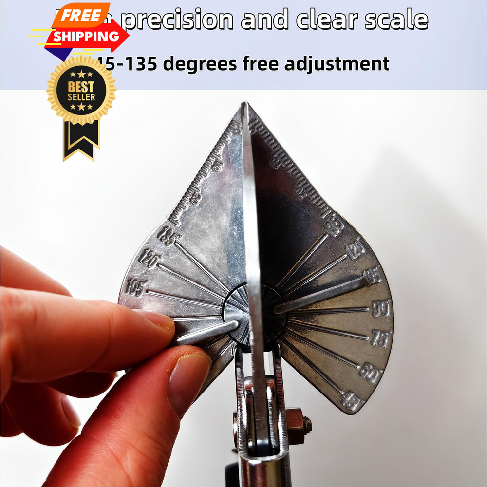 Multi Angle Miter Shears for Angular Cutting, Adjustable 45-135 Black Handle