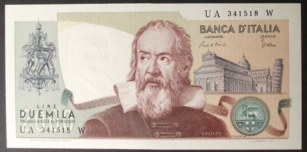 Italy P103c 2000 Lire Gem Uncirculated
