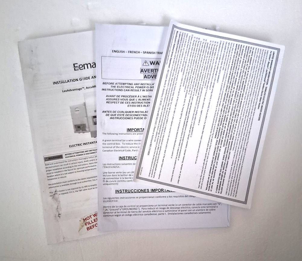 Eemax SPEX48T, LavAdvantage 240V/4.8 kW Thermostatic Water Heater Under Sink