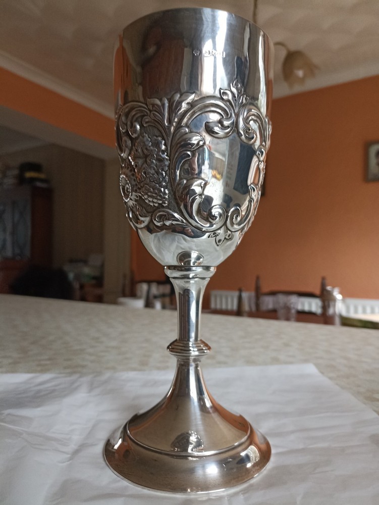 Edwardian Hallmarked Sterling Silver Goblet