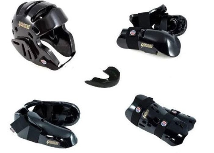 ProForce Lighting 7 Piece Sparring Gear Combo Set BLACK