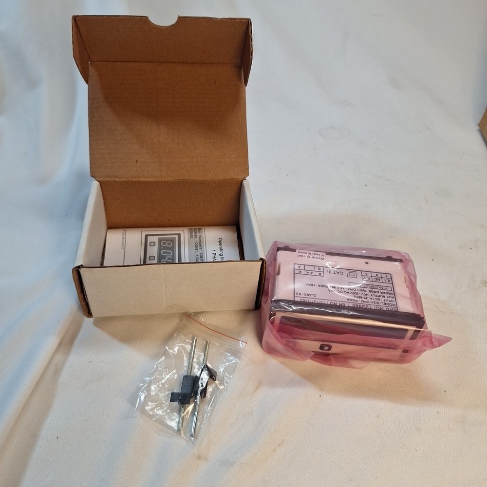 12G480 Digital Panel Meter: Digital Panel Meter, AC Current, 0 Display Span