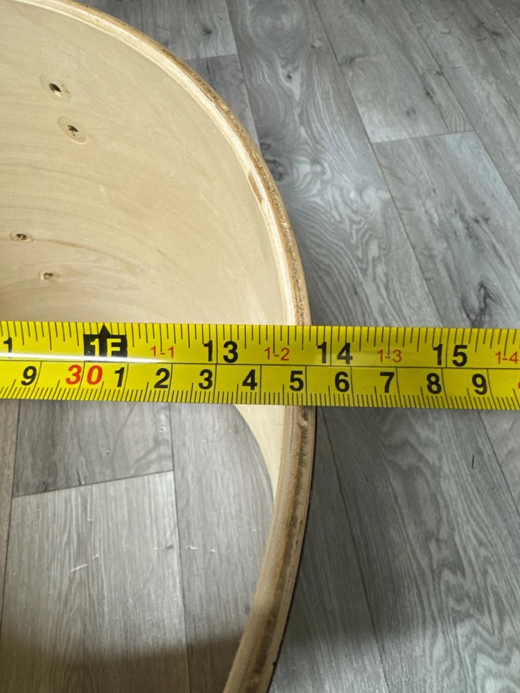 Stagg Tom Drum Shell 14”x14” Bare Wood Project #VP102