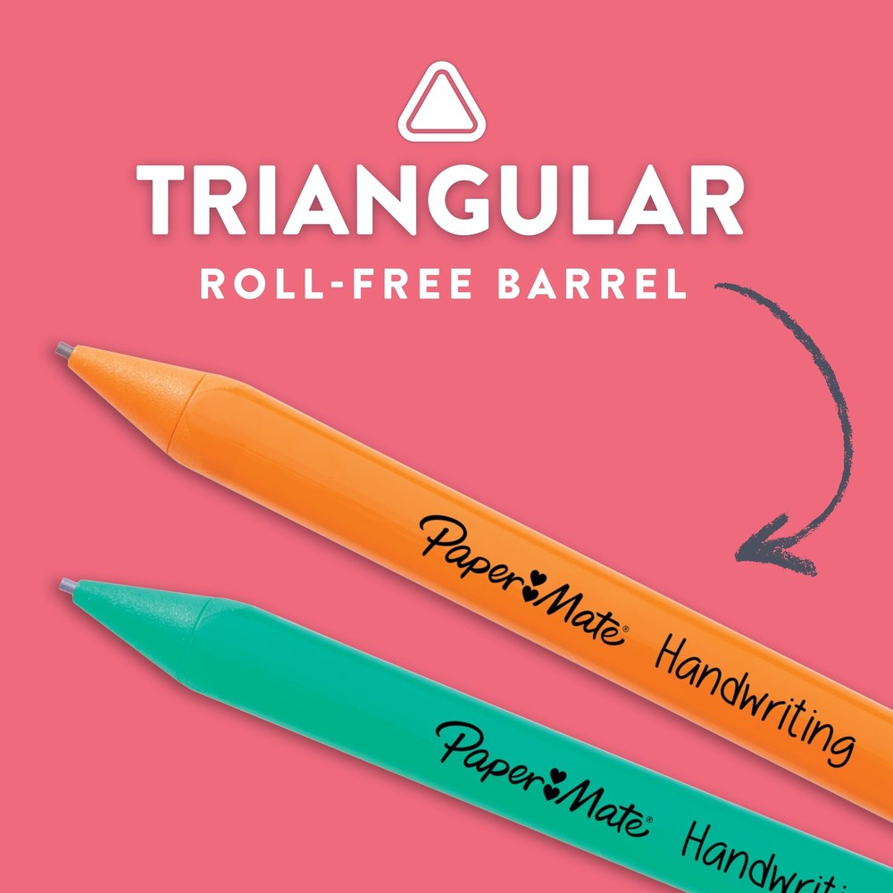 Paper Mate Handwriting Triangular Mechanical 30 count, Fun Barrel Colors
