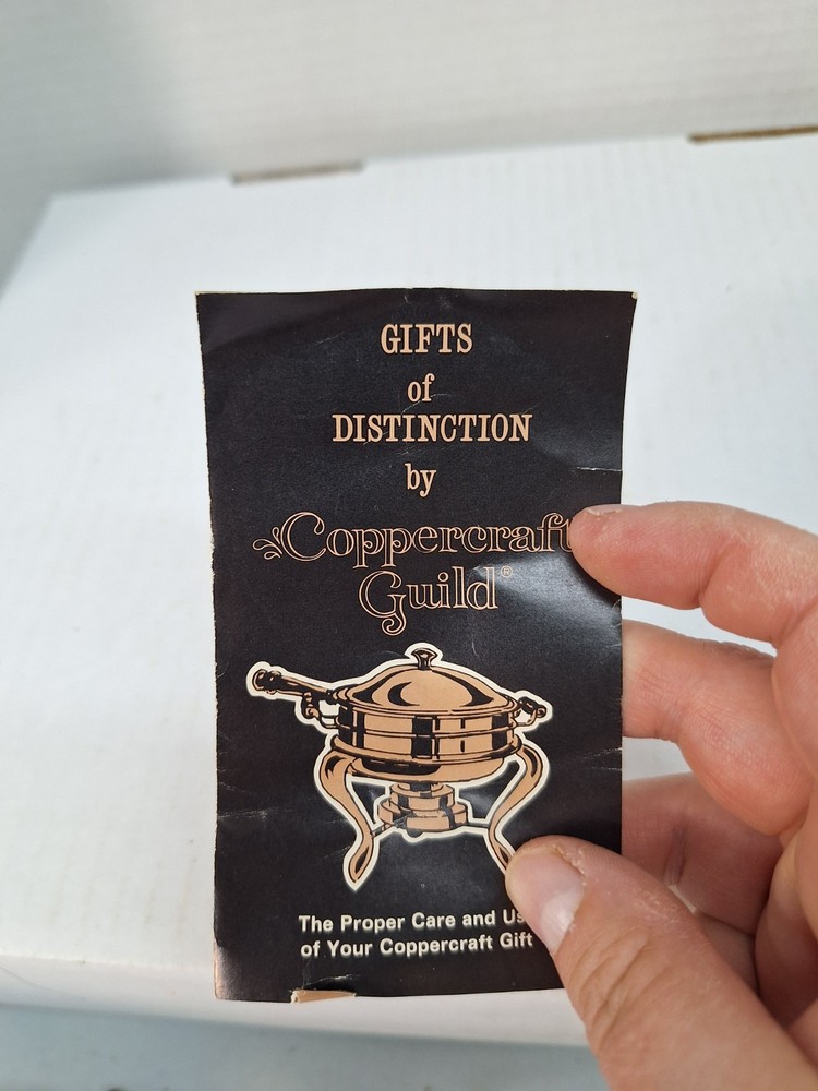 Vtg NOS Coppercraft Guild Bud Vase 8.5"