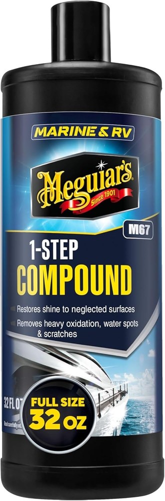 Meguiar's M6732 Marine/RV One Step Compound, Remove Oxidation, Stains,...
