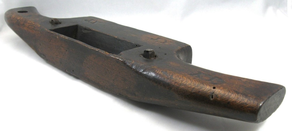 19th Century Spokeshave, Marked "Gardner Bristol", Impressed Owners' Initials