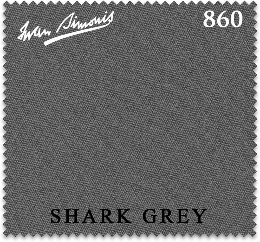 Simonis 860 Pool Table Cloth -Shark Grey 9FT