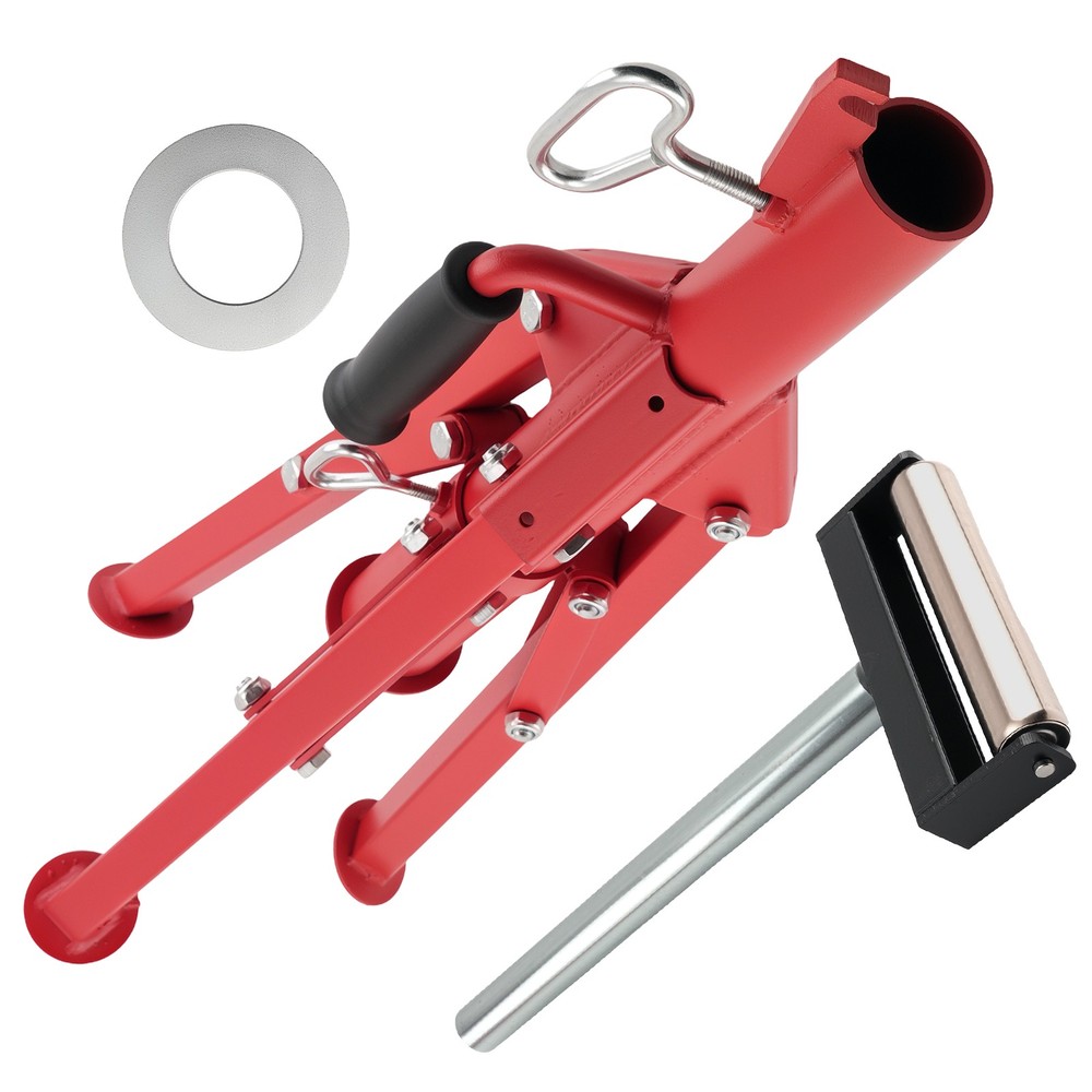 Heavy Duty Adjustable Roller Stand 2500lbs 27.6-52in Triangular Base Steel