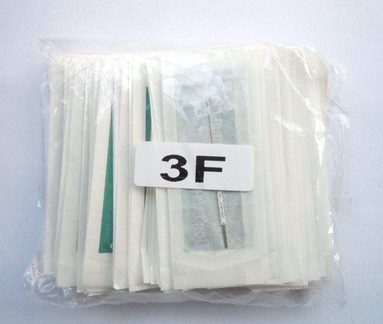 100pcs 3F disposable permanent makeup tattoo machine needle for eyebrow and lip