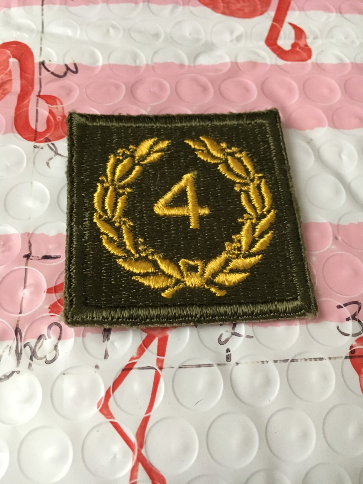 WWII US Army Meritorious Unit Citation 4th Award Patch