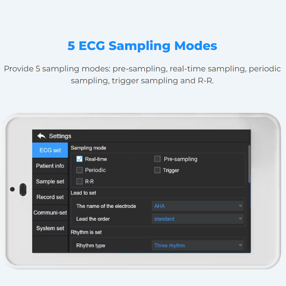 12-Lead ECG Machine Diagnostic Automatic Interpretation data transfer via email