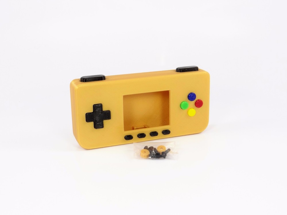 PiGRRL Zero GOLD Game Boy Case Buttons Screws Washers Raspberry Pi Zero Gameboy
