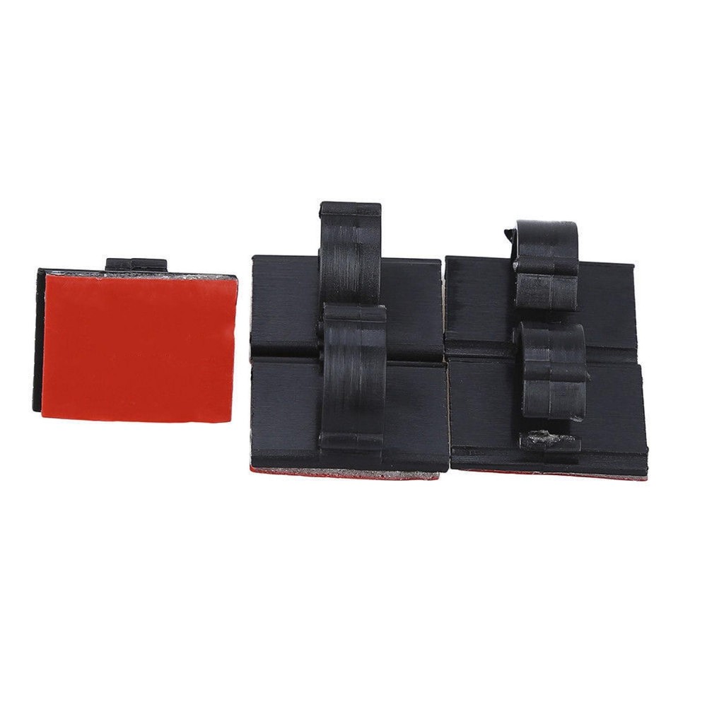 20 Pack Self-Adhesive Wire Tie Cable Clamp Clip Holder For Car Dash Camera A