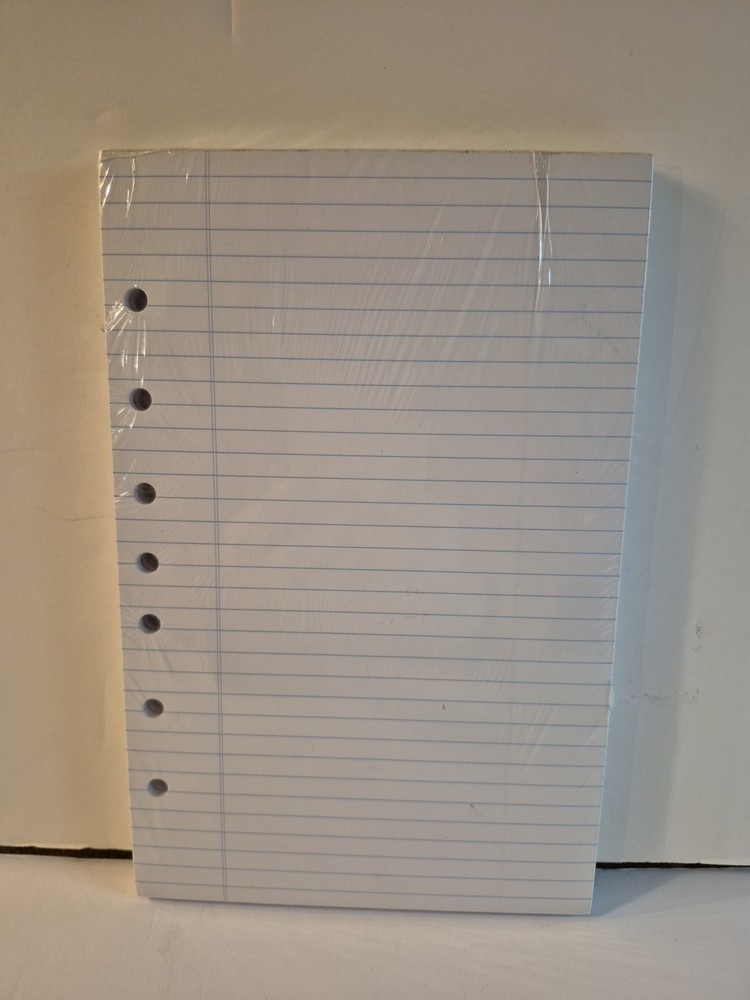 New Day Runner Lined Pad Value Pack 3 Pads -3/7-Ring 5.5" x 8.5"-30 Sheets/pad