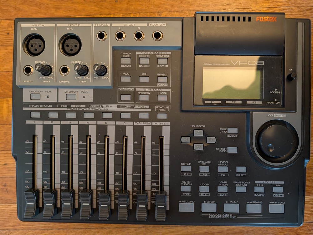 FOSTEX VF08 Digital Multi-Tracker Recorder MTR Black