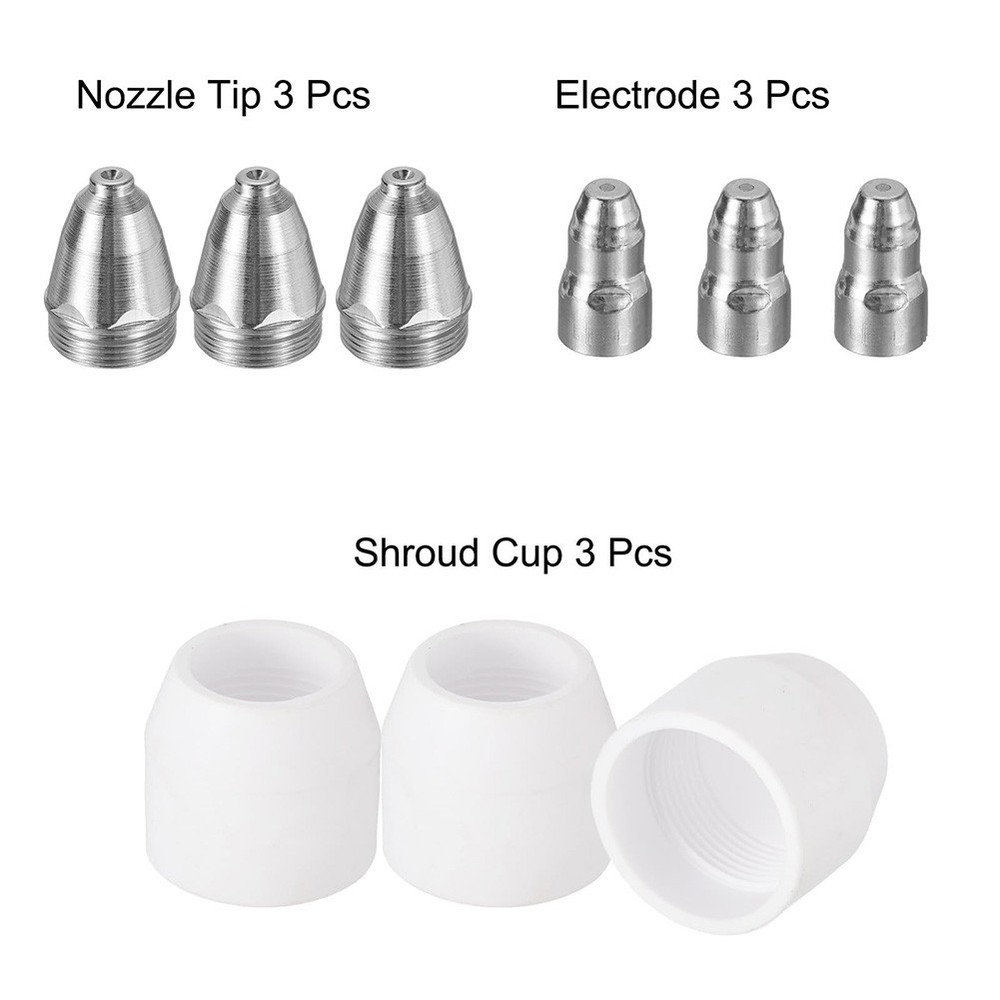 Comprehensive 9pcs Plasma Cutting Accessories for P80 to Enhance Performance