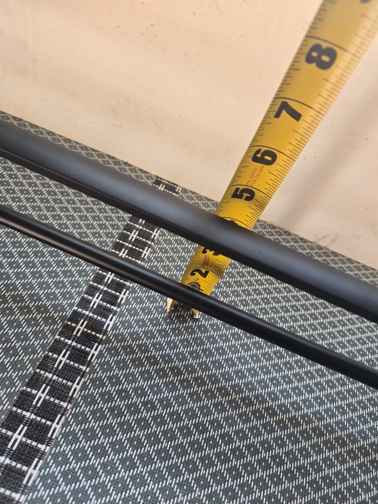 Double Towel Rack With Hooks-Matte Black 22"