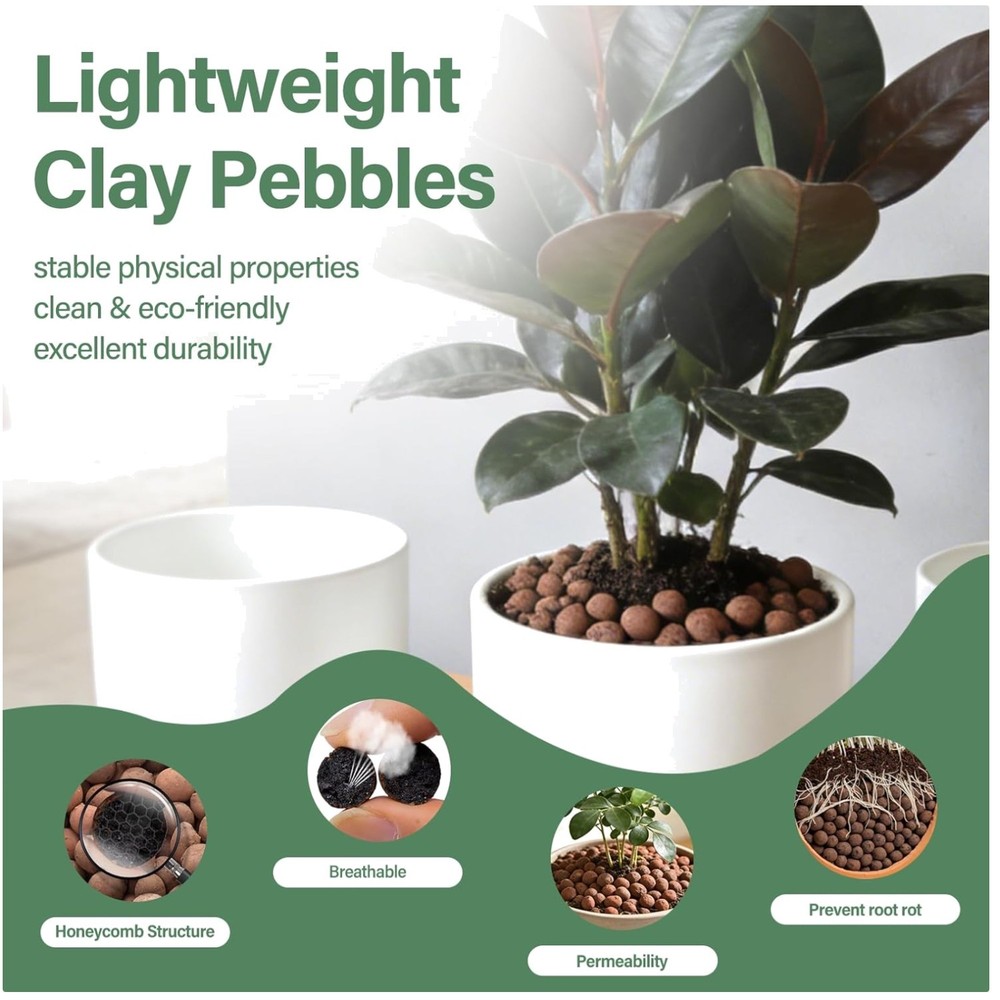 10lb Leca Clay Pebbles for Hydroponic Plants