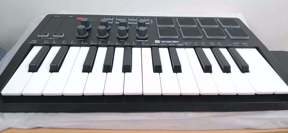 Vangoa - MIDI Keyboard Controller - 25 Keys - VMK25 - Black - OpenBox