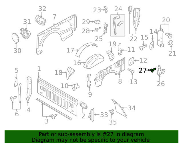 Genuine Roller Bolt W710261-S437