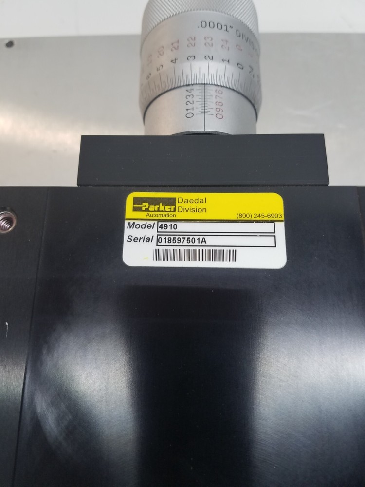 Daedal Parker 4910 Manually Driven Positioning Slide 2 Axis Linear Stage