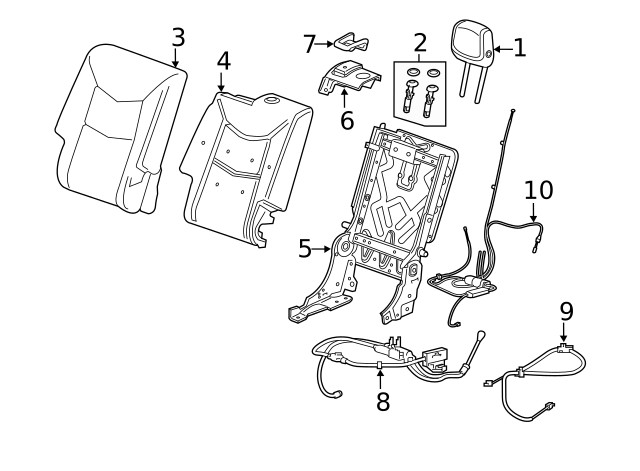 Genuine GM Headrest 85146535