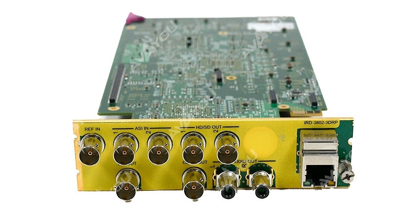 Miranda IRD-3802 MPEG Decoder w/ ASI and GigE IP Inputs OPT: UDC +3DRP