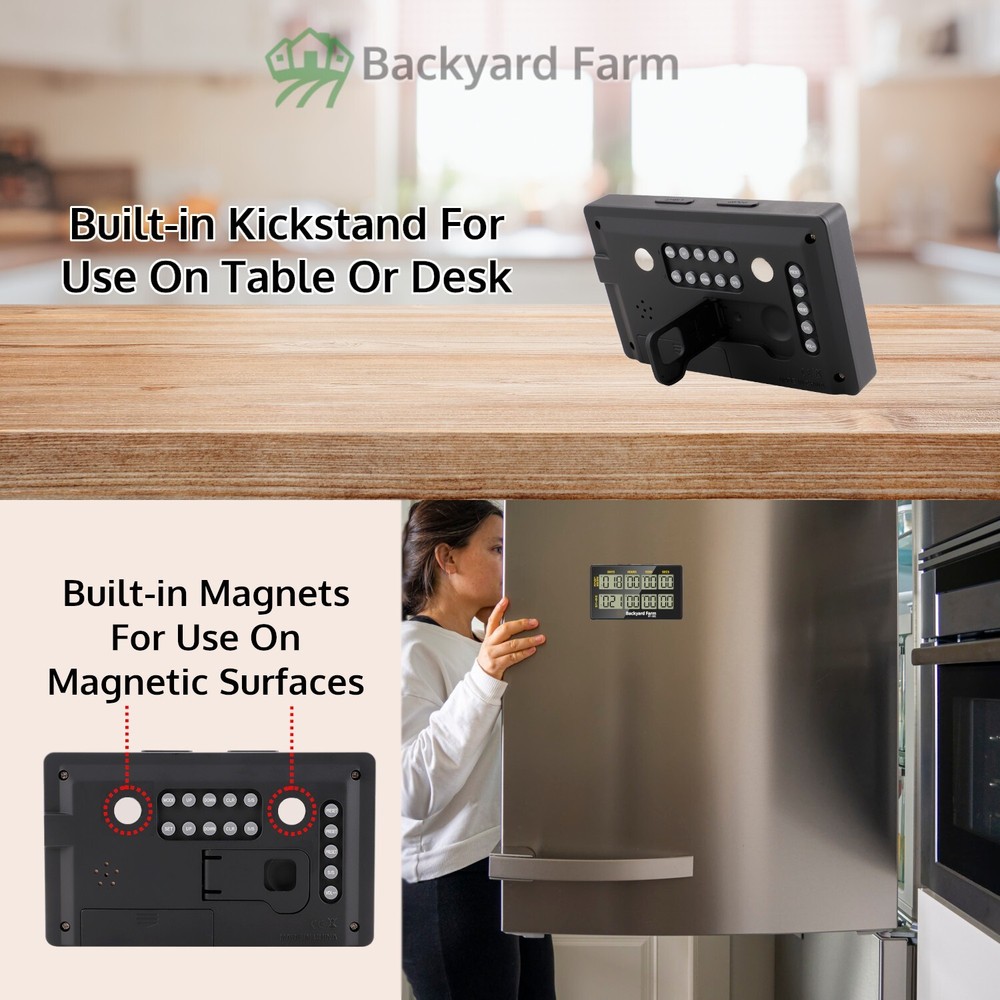 Egg Incubator Dual Countdown Hatch Timer Double Count Down Days Hours Minute Sec