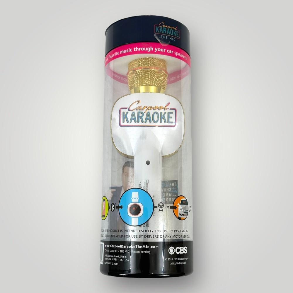 Carpool Singing Machine Carpool Karaoke The Mic Bluetooth Microphone WORKS