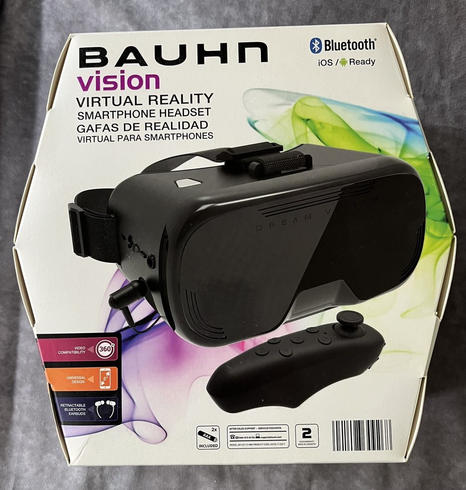 Bauhn Vision Virtual Reality Headset Bluetooth Open Box