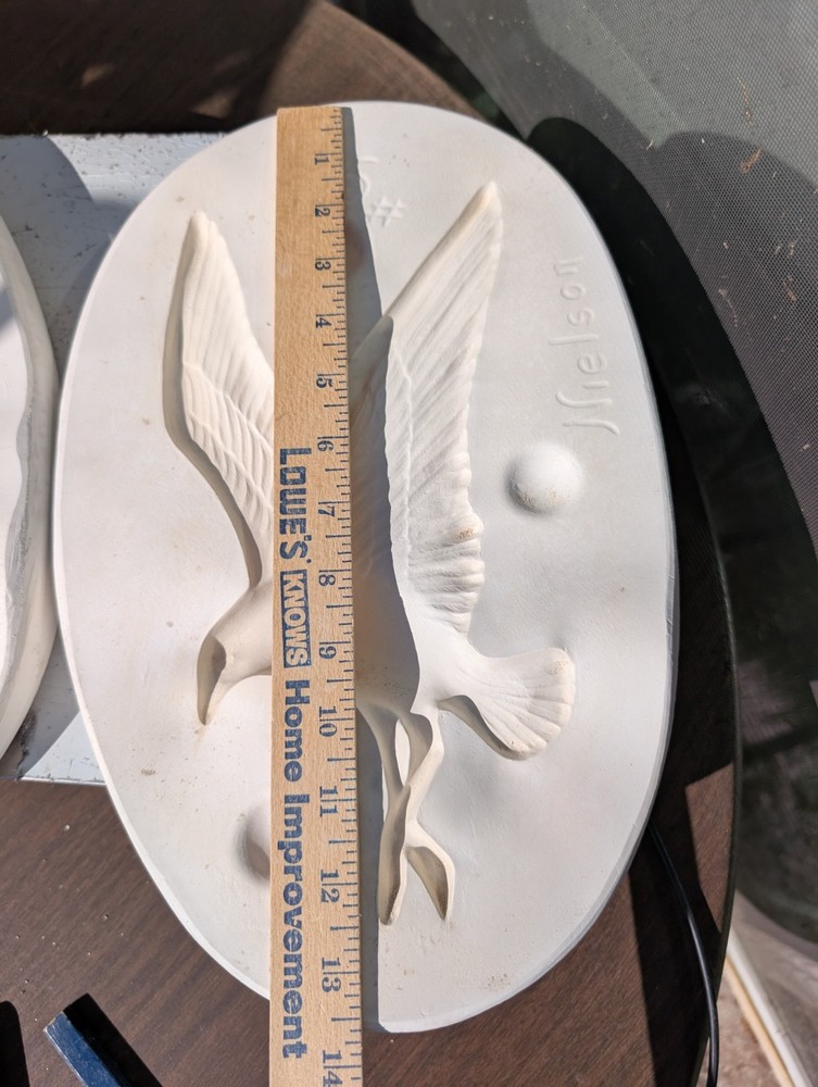 Seagull Plaque Vintage Slip Casting Ceramic Mold