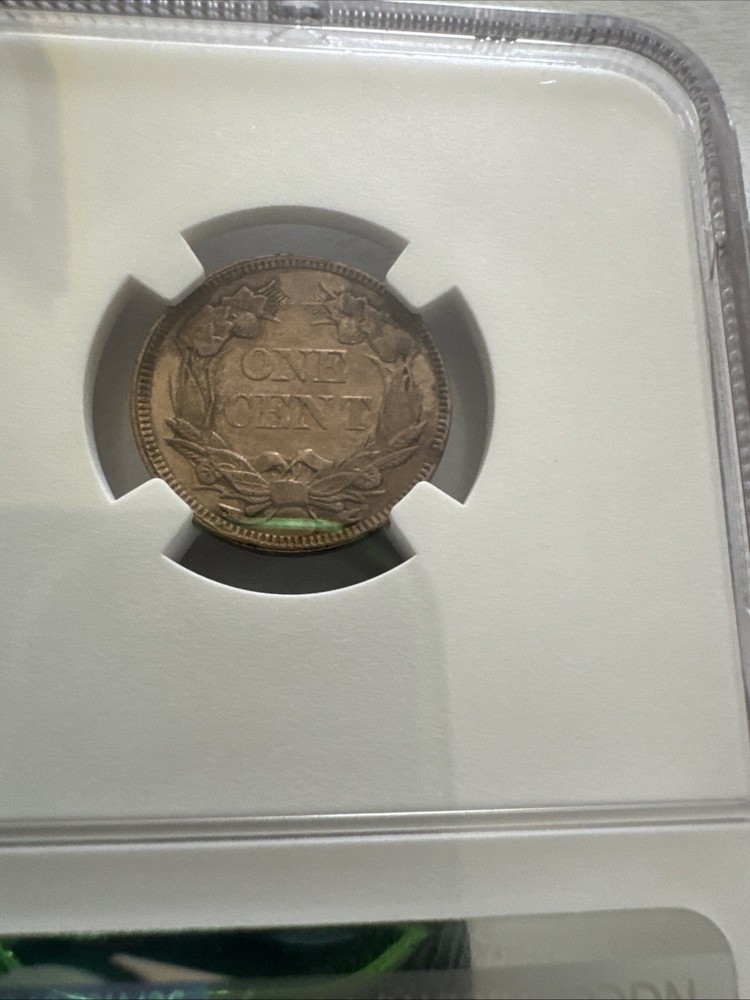 1857 flying eagle cent ngc Almost Uncirculated