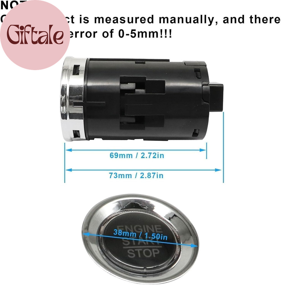 Ignition Starter Switch Engine Start Stop Button Compatible with Honda Pilot Rid