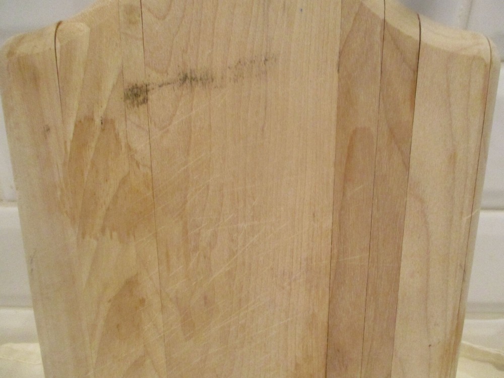 Watertown Savings Bank Cutting board with handle.