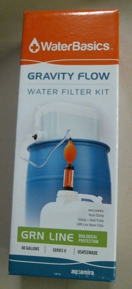 WaterBasics 67251 Gravity Flow Water Filter Kit, GRN Line, FREE SHIPPING