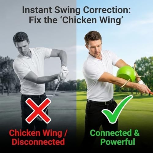 The Connector Golf Training Aid & Arm Band Bundle Precision Swing Trainer for