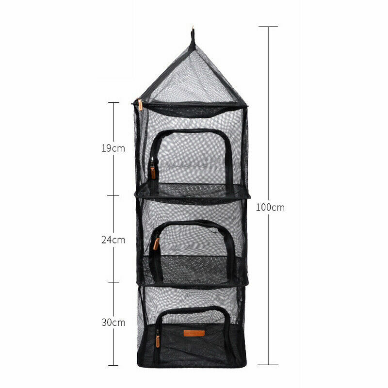 4 Layer Folding Mesh Camping Tool Shelf