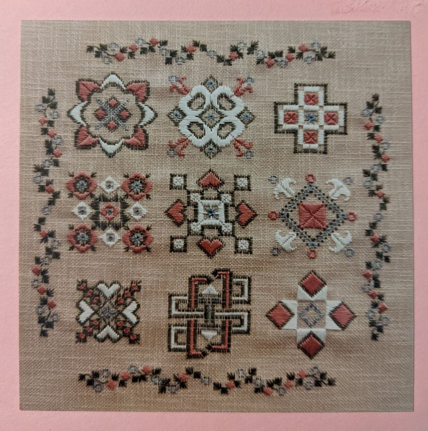 Sue Lentz Satin Stitch Study Teaching Piece #5 Needlepoint Pattern 1993