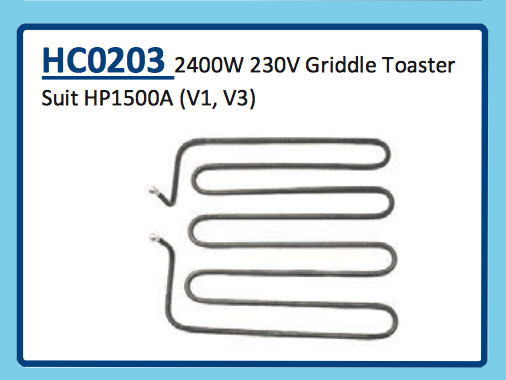 2400W 230V GRIDDLE TOASTER HP1500A (V1,V3) HC0203