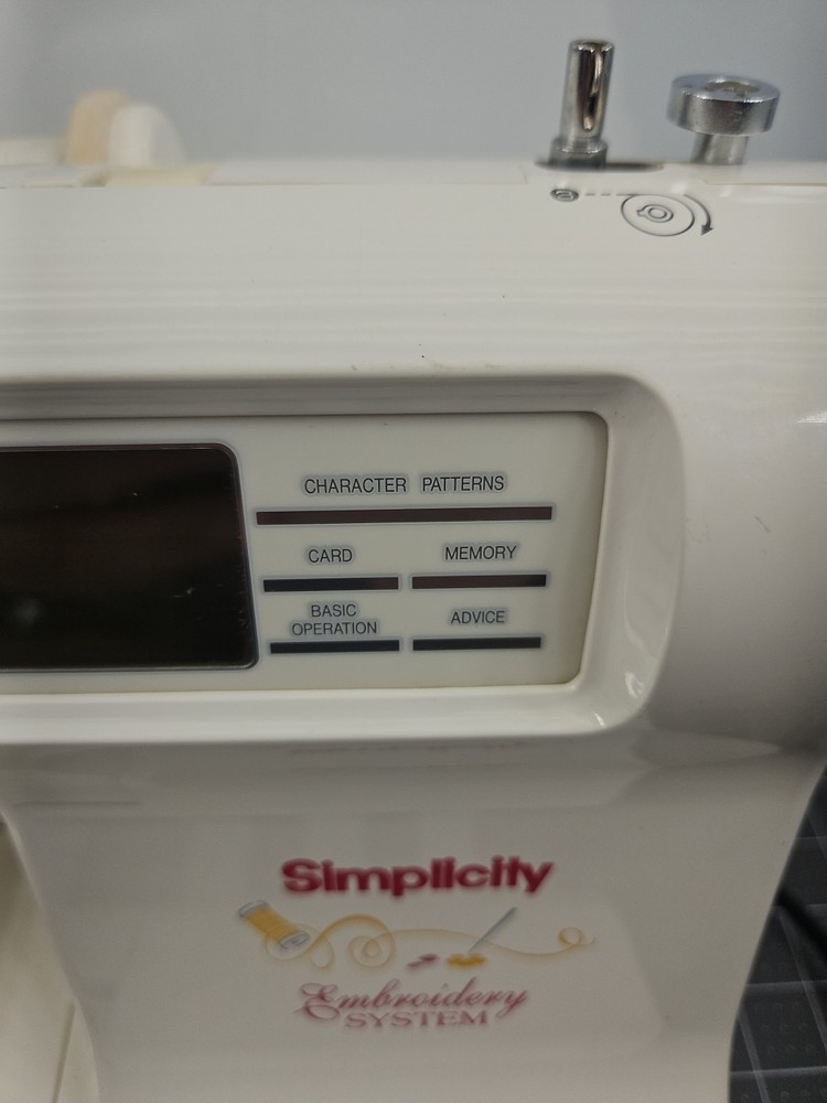 Simplicity Embroidery Only Machine Model SE2 Touch Screen White Works