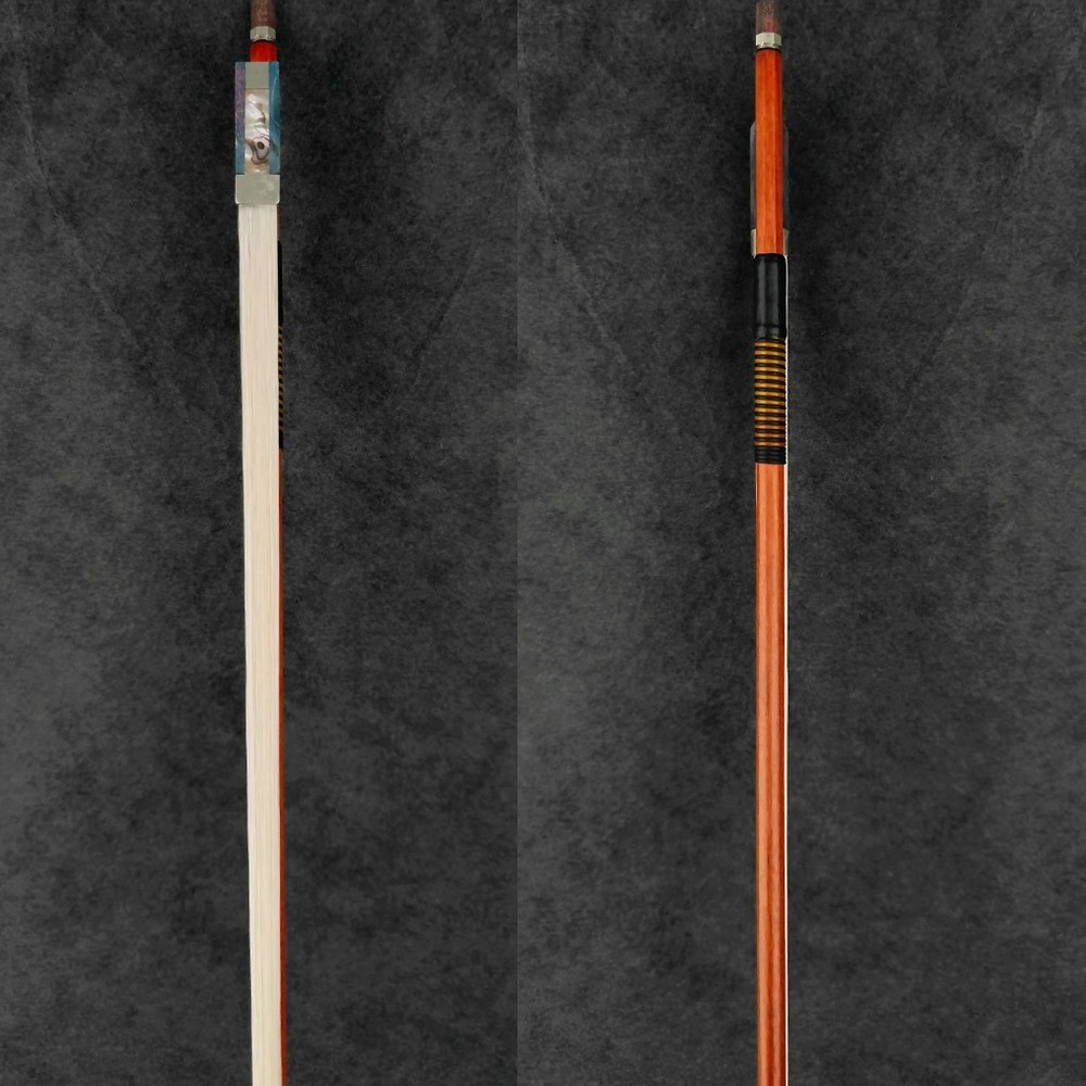 E.SARTORY Copy Pro Master Pernambuco Violin Bow 4/4 Blue Maple Frog Nickle Light
