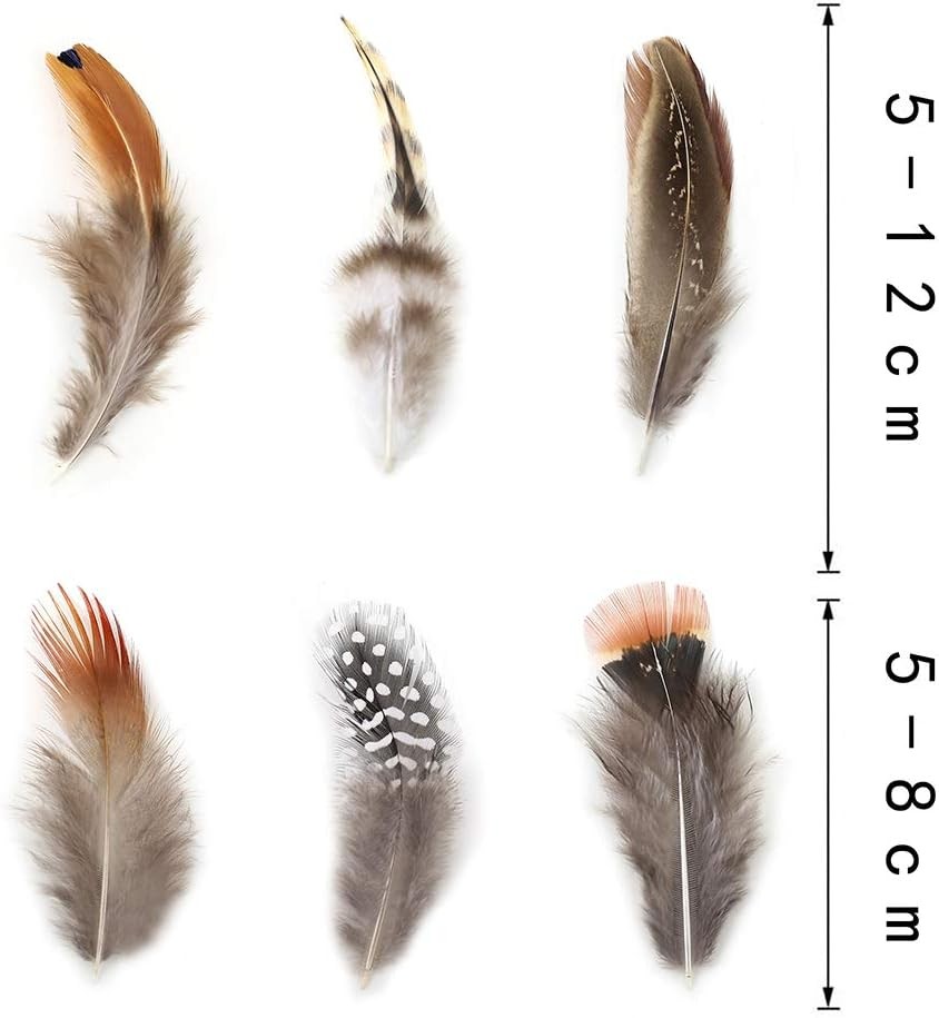 180pcs 9 Styled Natural Feathers Assorted Mixed for 9Styles/180Pcs