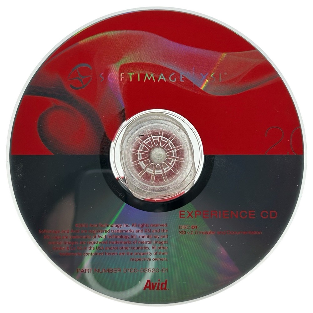 Avid Softimage XSI 2.0 Experience Software Demo & Video Training CD-ROM Set